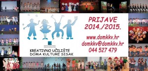 Read more about the article Prijave u Kreativno učilište Doma kulture 2014/2015