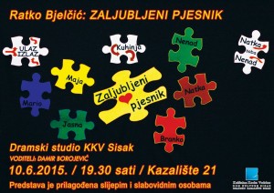 Read more about the article “Zaljubljeni pjesnik” produkcija Dramskog studija KKV Sisak
