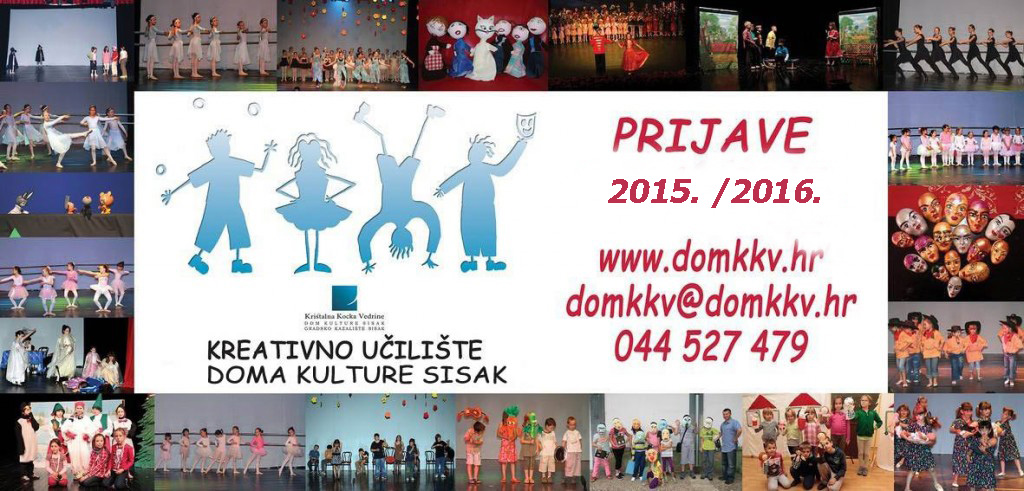 You are currently viewing U tijeku prijave za radionice Kreativnog učilišta Doma kulture Sisak