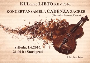 Read more about the article Ansambl Cadenza Zagreb otvara KULturno LJETO KKV 2016.