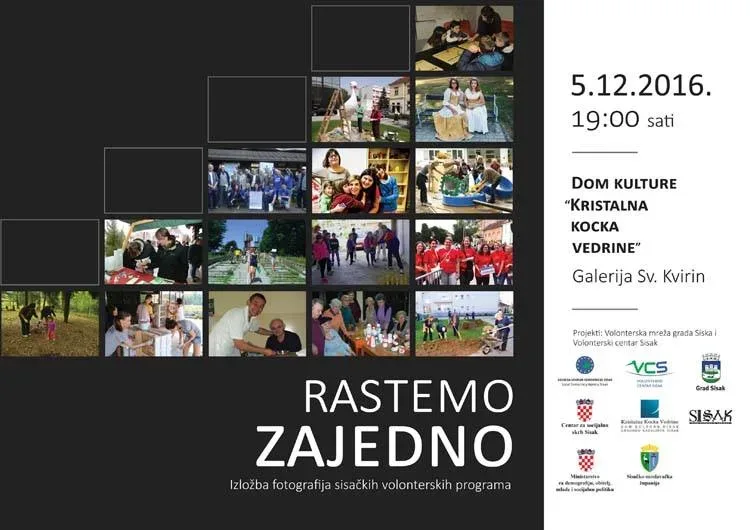 Trenutno pregledavate Izložba fotografija sisačkih volonterskih programa “Rastemo zajedno”