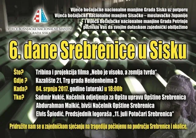 Trenutno pregledavate “6. Dani Srebrenice u Sisku” u Kazalištu 21