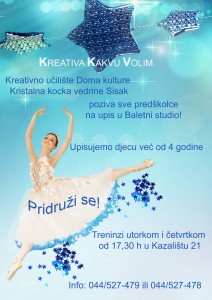 Read more about the article Upisi predškolaca u Baletni studio