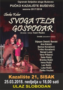Read more about the article Predstava “Svoga tela gospodar” u Kazalištu 21