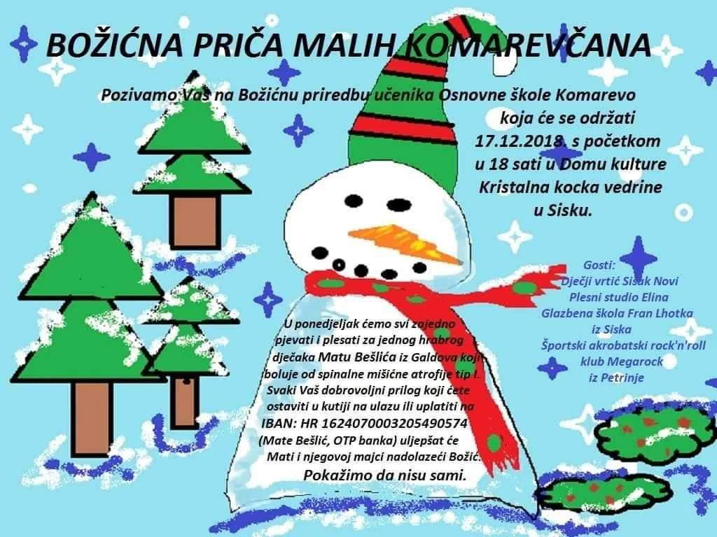 Trenutno pregledavate Humanitarna priredba “Božićna priča malih Komarevčana”