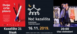 Read more about the article “Dvije crte plavo” za Noć kazališta 2019.