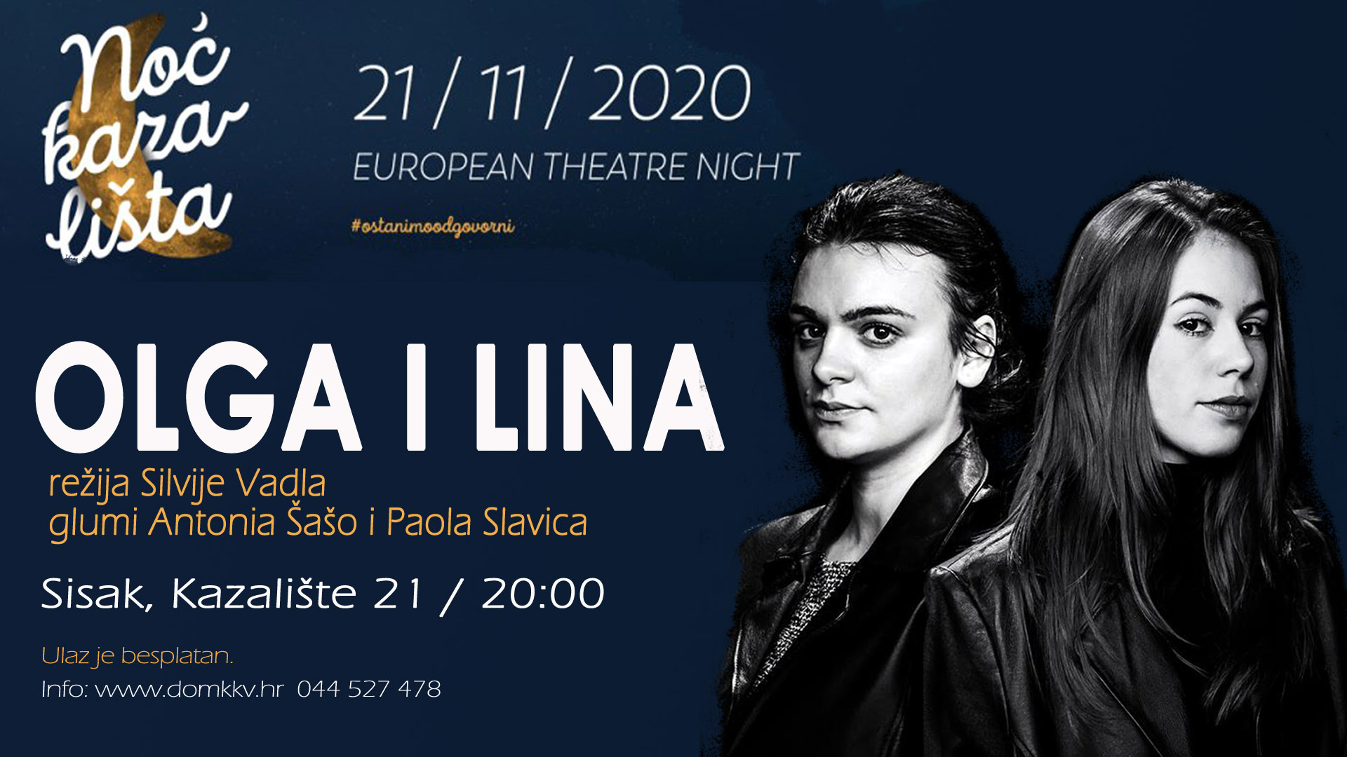 You are currently viewing Noć kazališta 2020. u Sisku