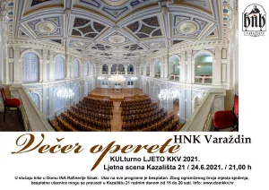 Pročitajte više o članku Večer operete HNK Varaždin na Kulturnom ljetu KKV 2021.