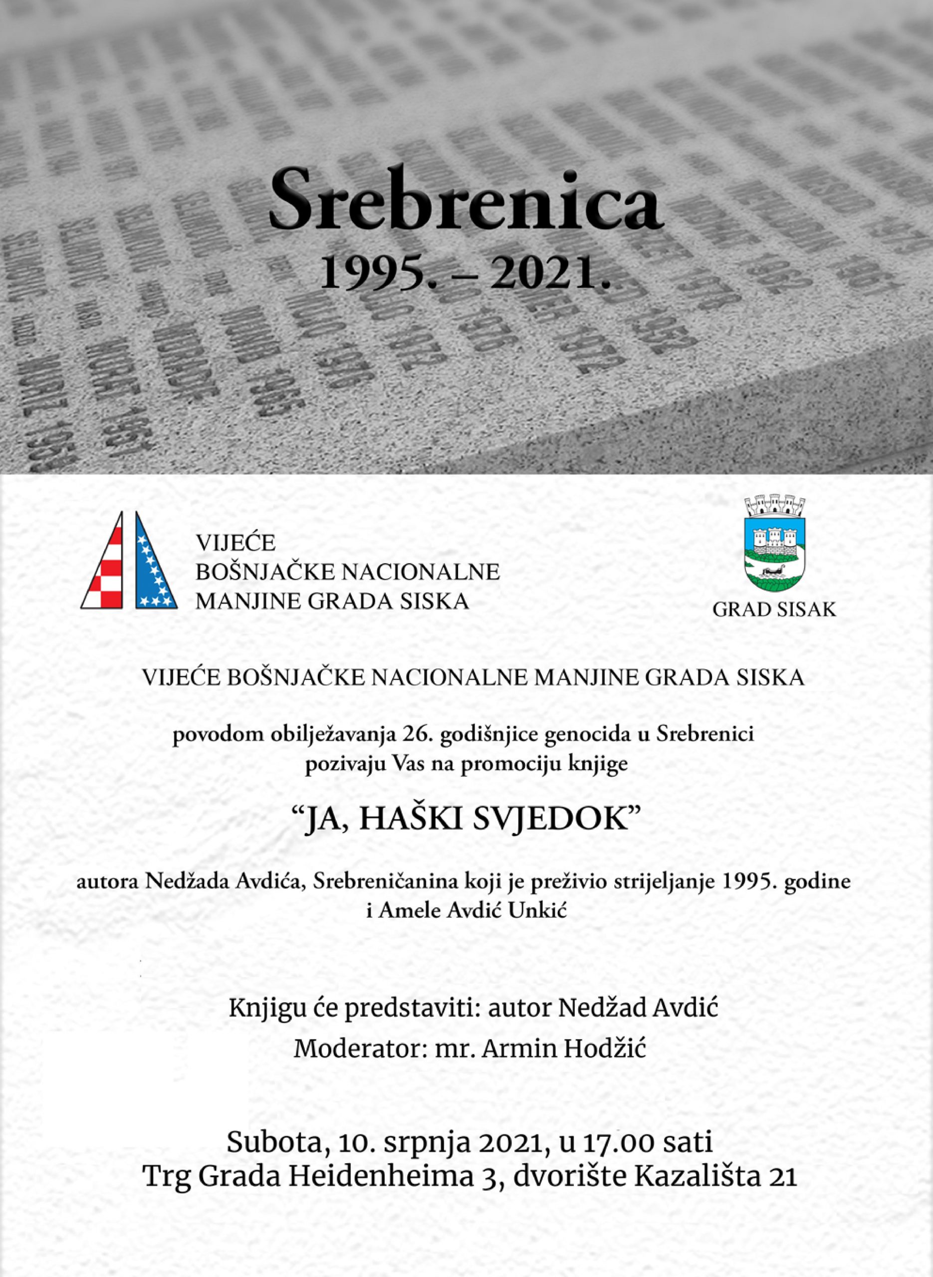 You are currently viewing Promocija knjige “Ja, haški svjedok” autora Nedžada Avdića