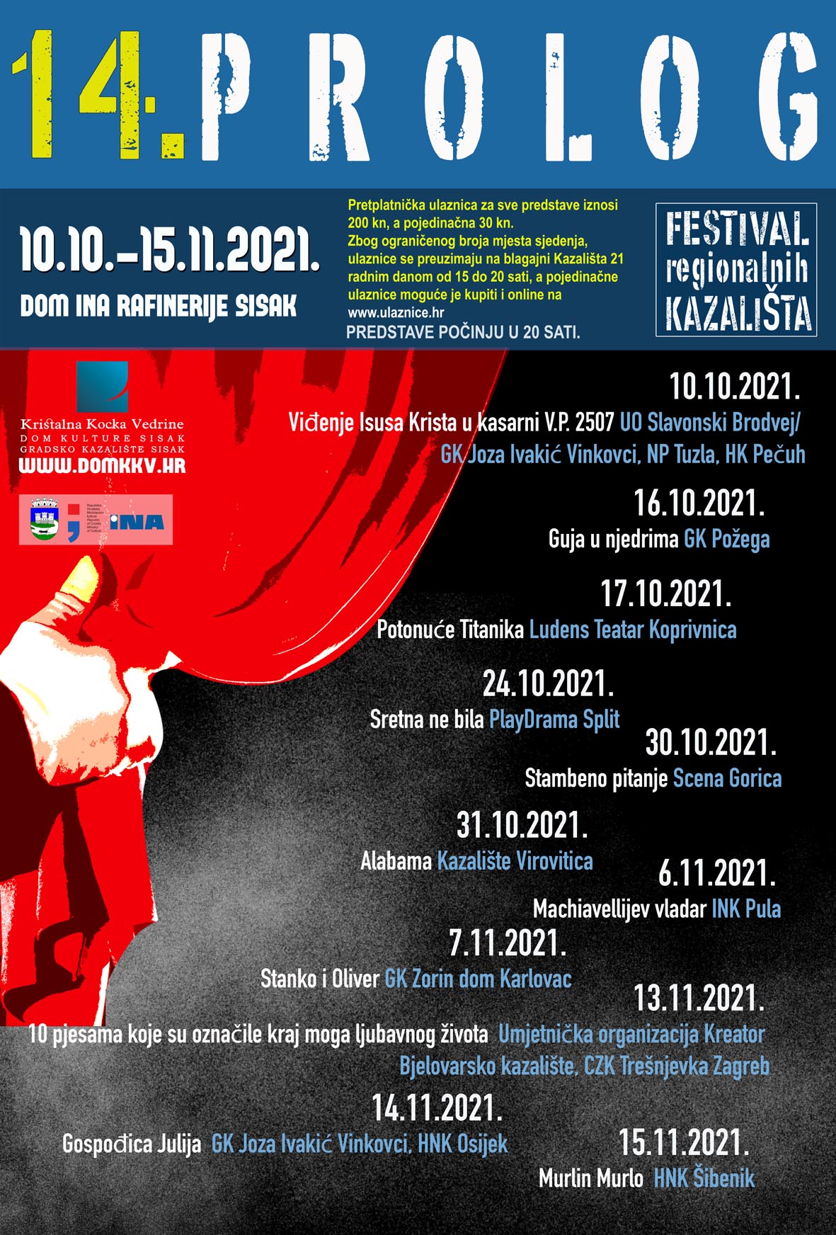 You are currently viewing Počinje 14. Festival regionalnih kazališta Prolog