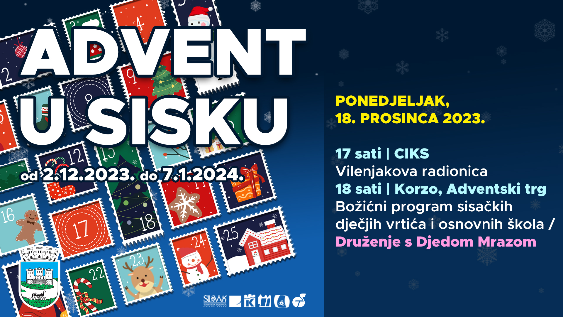 You are currently viewing Božićna čarolija Adventa na programima dječjih vrtića, osnovnih škola i plesnih udruga, 18.12.2023.