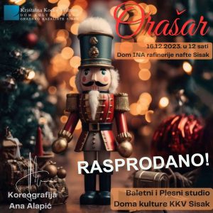 Read more about the article Božićna bajka “Orašar” Baletnog i Plesnog studija Doma kulture KKV Sisak