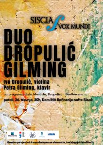 Read more about the article Koncert ” Duo Dropulić Gilming” u Domu INA rafinerije