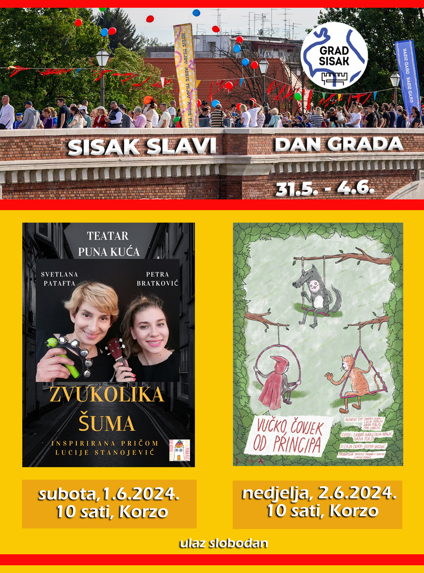 You are currently viewing Dječji program povodom Dana grada Siska