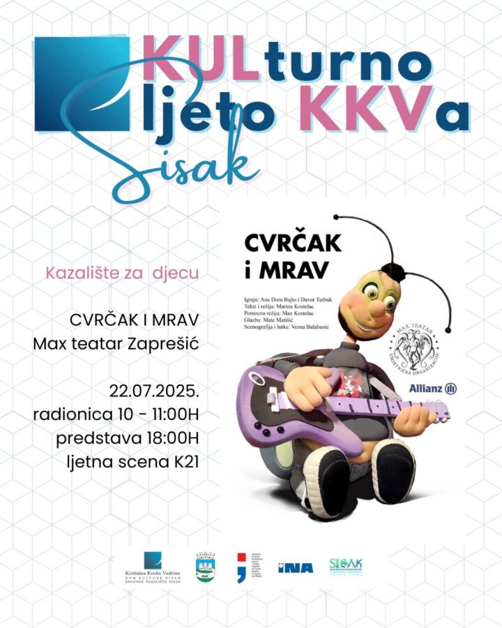 Pročitajte više o članku Kazališni utorak za djecu uz Max teatar iz Zaprešića na KULturnom ljetu KKVa