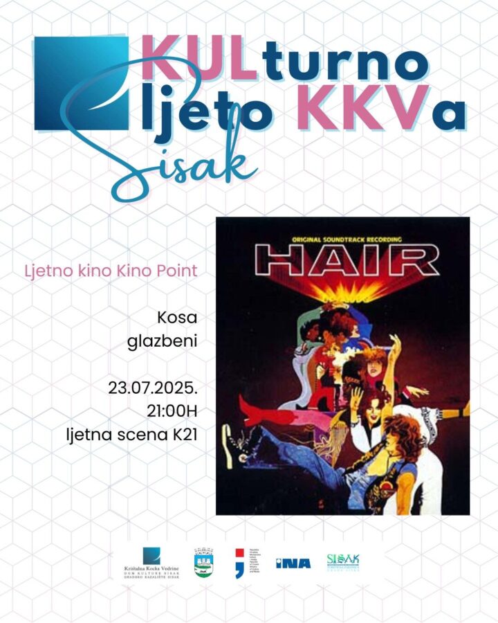 Pročitajte više o članku Kultni mjuzikl “Kosa” zatvara Ljetno kino – Kino Point