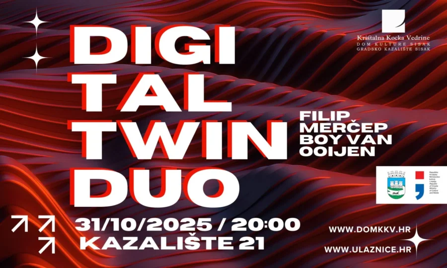 Pročitajte više o članku DIGITAL TWIN DUO Filip Merčep i Boy Van Ooijen nastupaju u Kazalištu 21