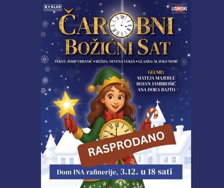 Pročitajte više o članku Blagdanska predstava za jdecu “Čarobni božićni sat” je rasprodan!
