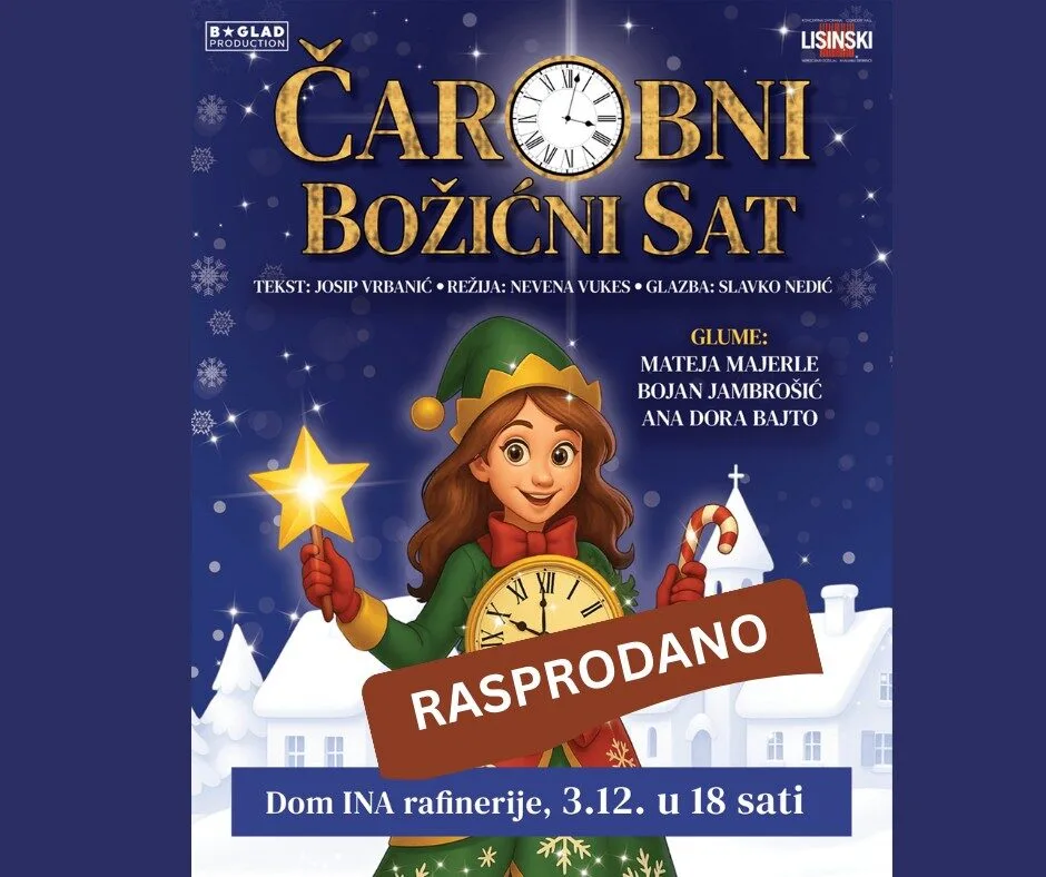 Trenutno pregledavate Blagdanska predstava za jdecu “Čarobni božićni sat” je rasprodan!