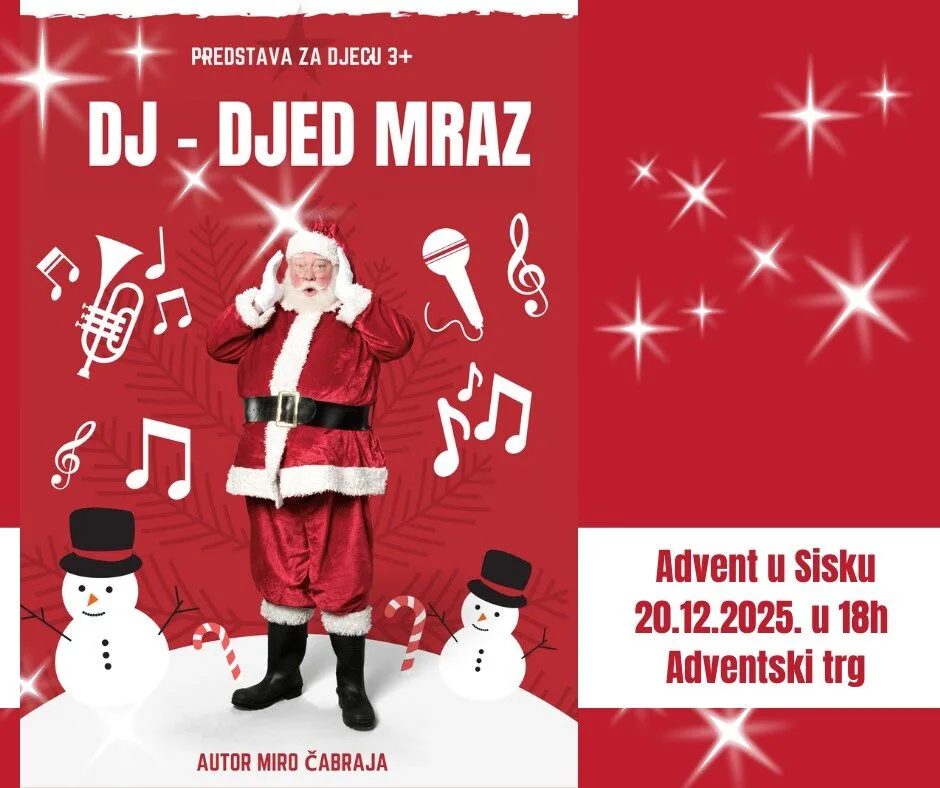 Trenutno pregledavate DJ -Djed Mraz, interaktivna predstava za djecu na Adventskom trgu