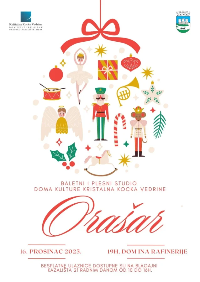 Pročitajte više o članku Orašar – božićna produkcija Baletnog i Plesnog studija KKVa