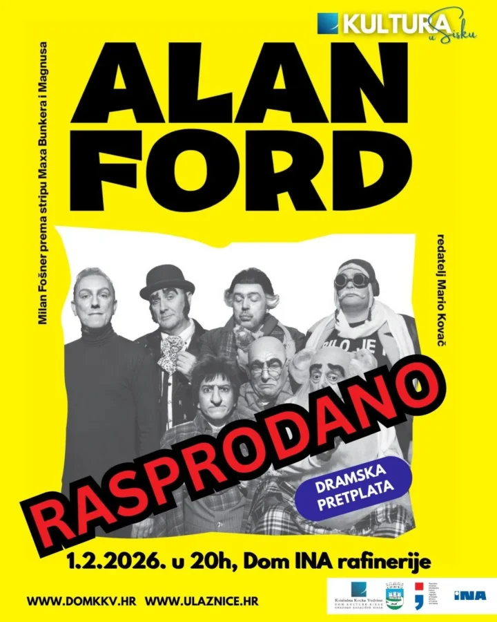 Pročitajte više o članku Rasprodana predstava “Alan Ford” Satiričkog kazališta Kerempuh