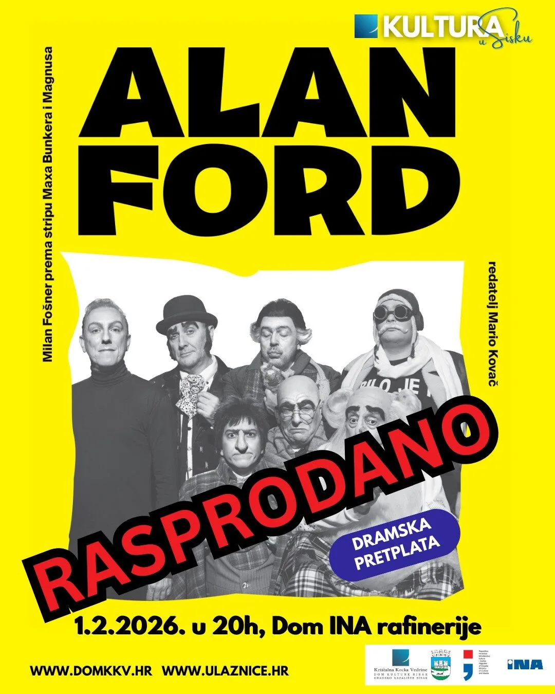 Trenutno pregledavate Rasprodana predstava “Alan Ford” Satiričkog kazališta Kerempuh