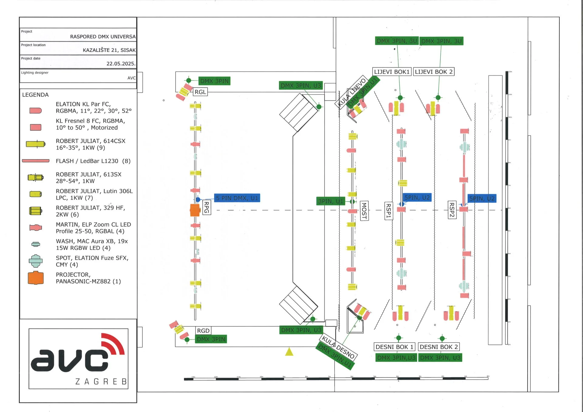 Plan rasvjete KAZALIŠTE