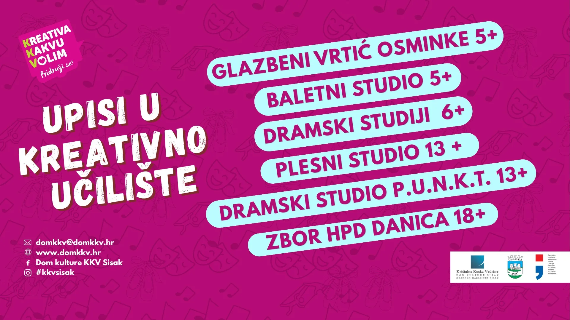 Baner upisi u kreativno