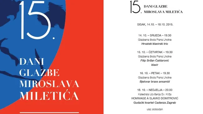 Dani glazbe miroslava miletica