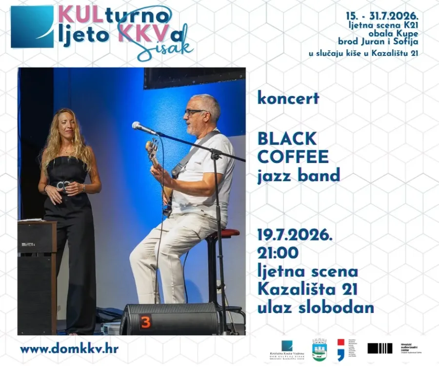 Pročitajte više o članku Svjetski poznat jazz bend “Black Coffee” u nedjelju na Kulturnom ljetu KKV-a